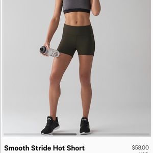 Lululemon Smooth Stride Hot Short, Sz 6
